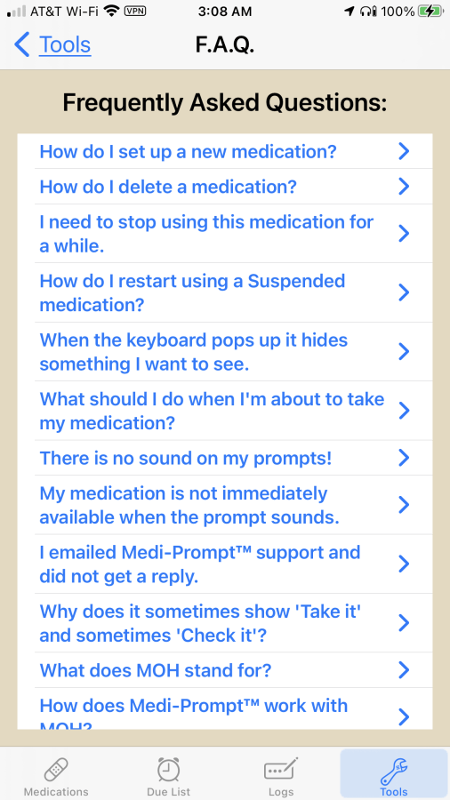 Medi-Prompt™ Screen